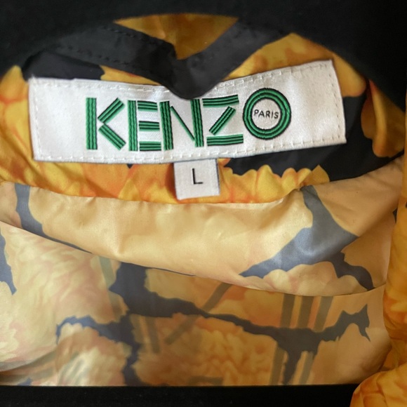 Kenzo PARIS  Golden Peony Floral Print Zip-Front Jacket - Picture 7 of 7